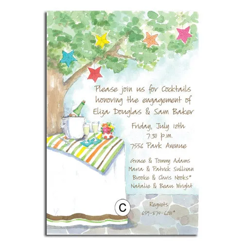 PATIO PARTY - BLANK STOCK INVITATION