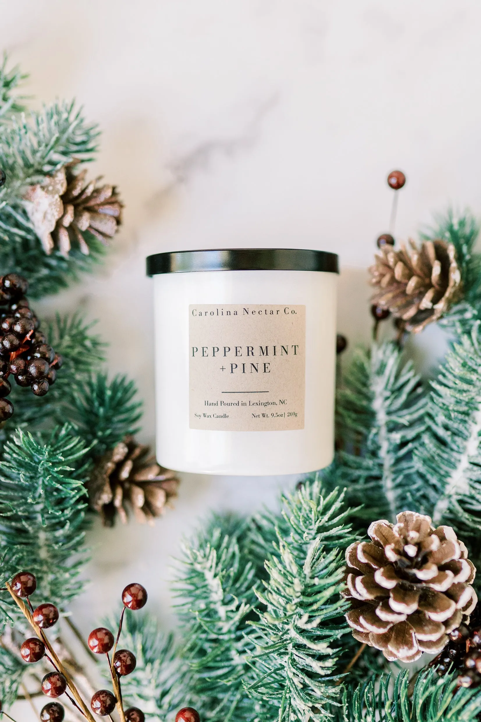 Peppermint   Pine Soy Candle