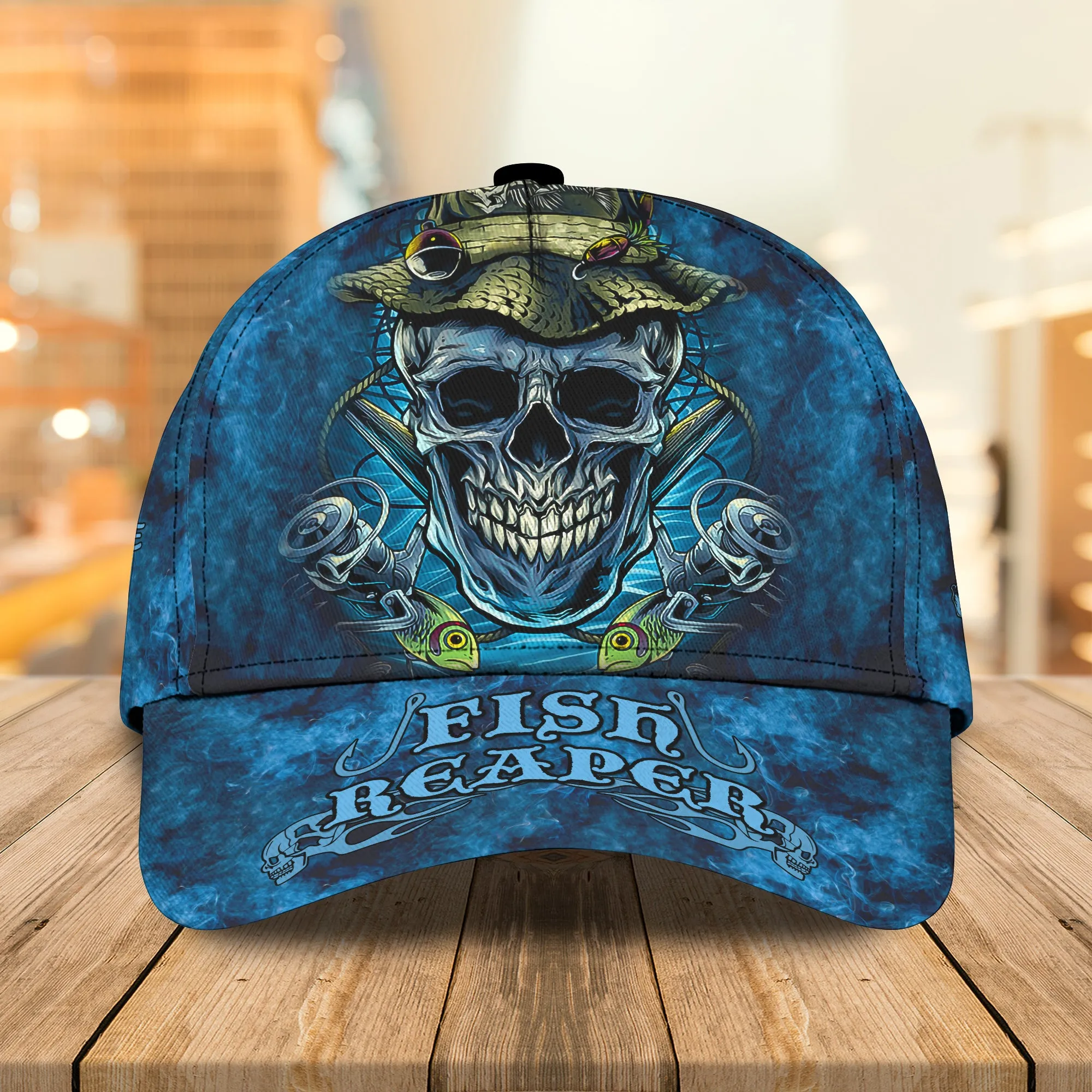 Personalized Classic Cap Fishing Reaper - QB95
