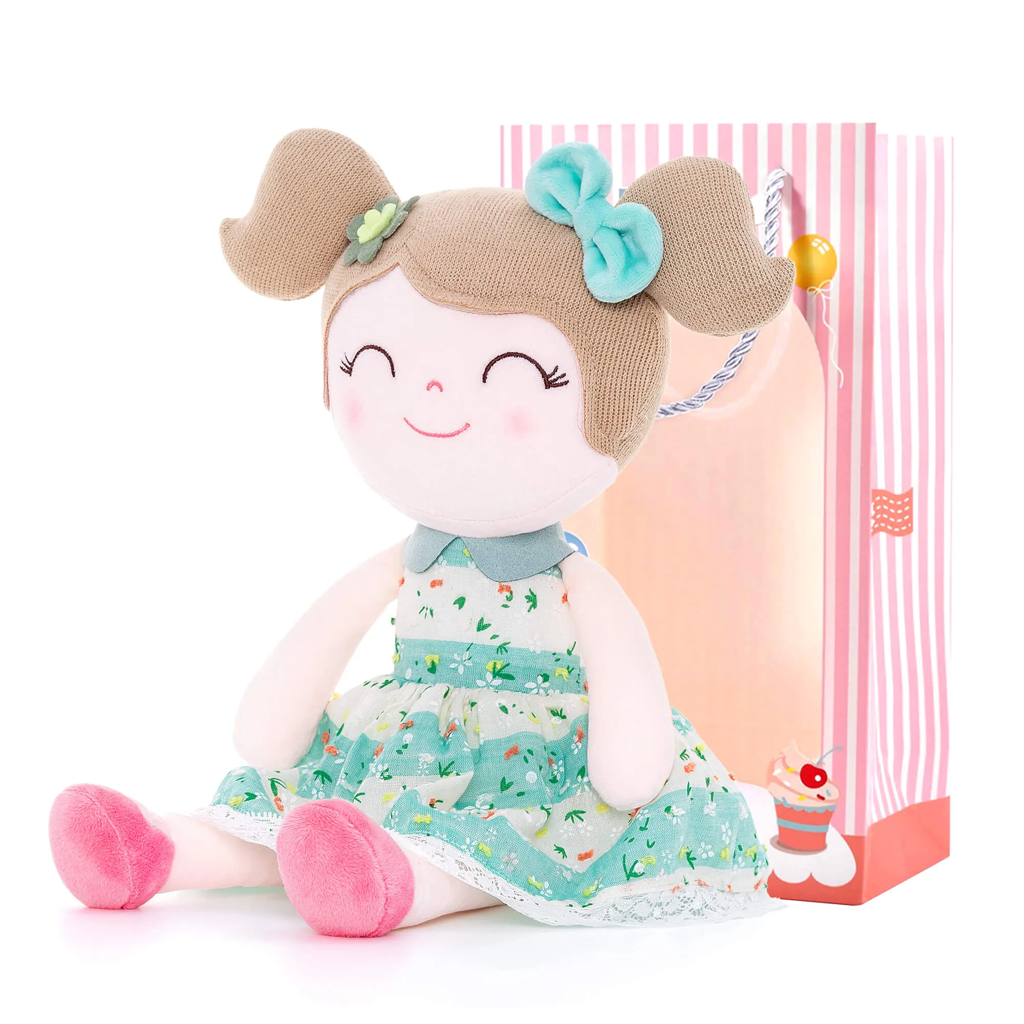 Personalized Gloveleya 16-inch Spring Girls Dolls Green