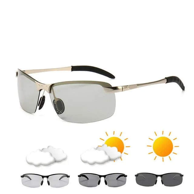 Photochromic Driving Sunglasses Men Polarized