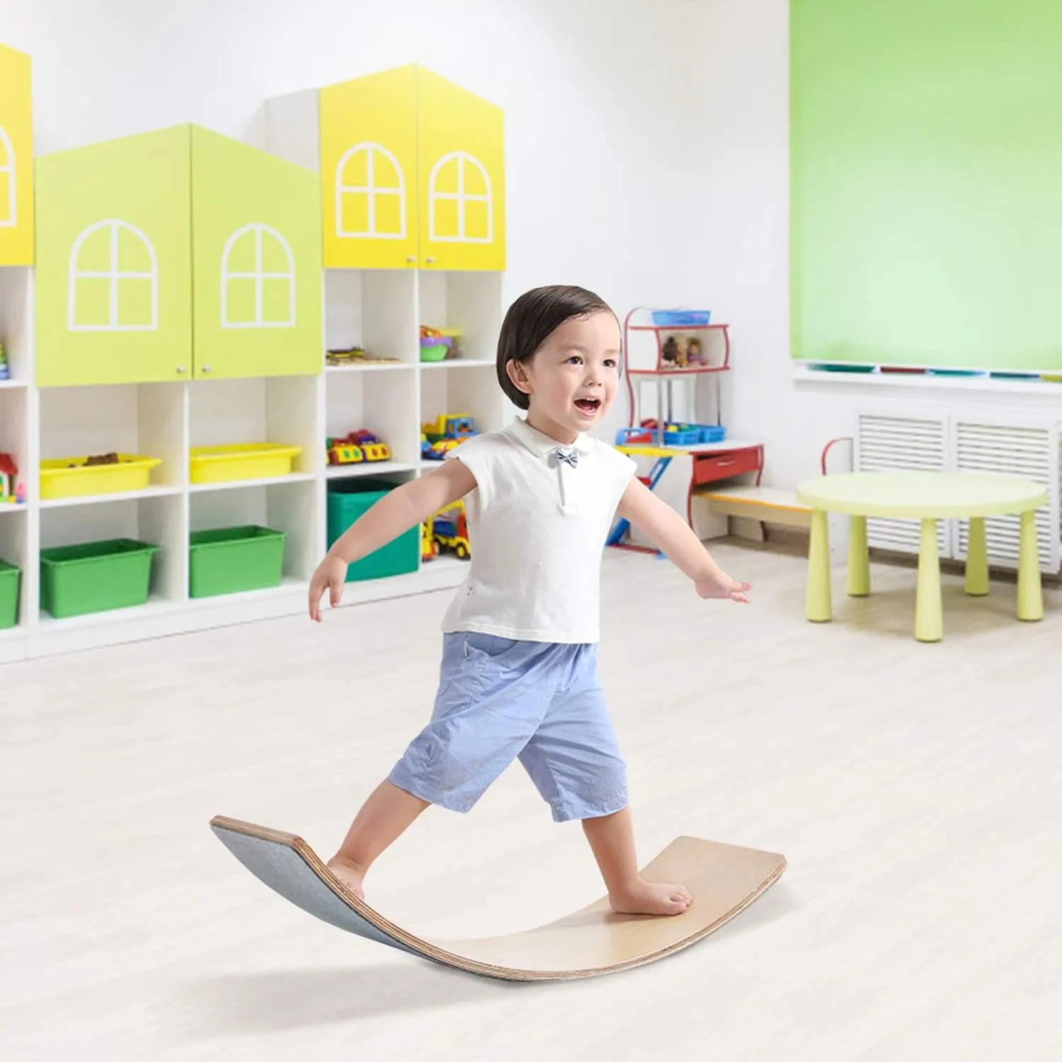 Pikler Eco Conscious Montessori Wooden Balance Board | Toddler Wobble Board | 3 Years 