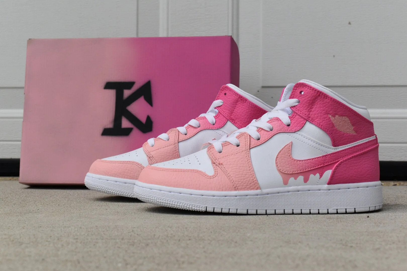 Pink Fade Jordan 1s