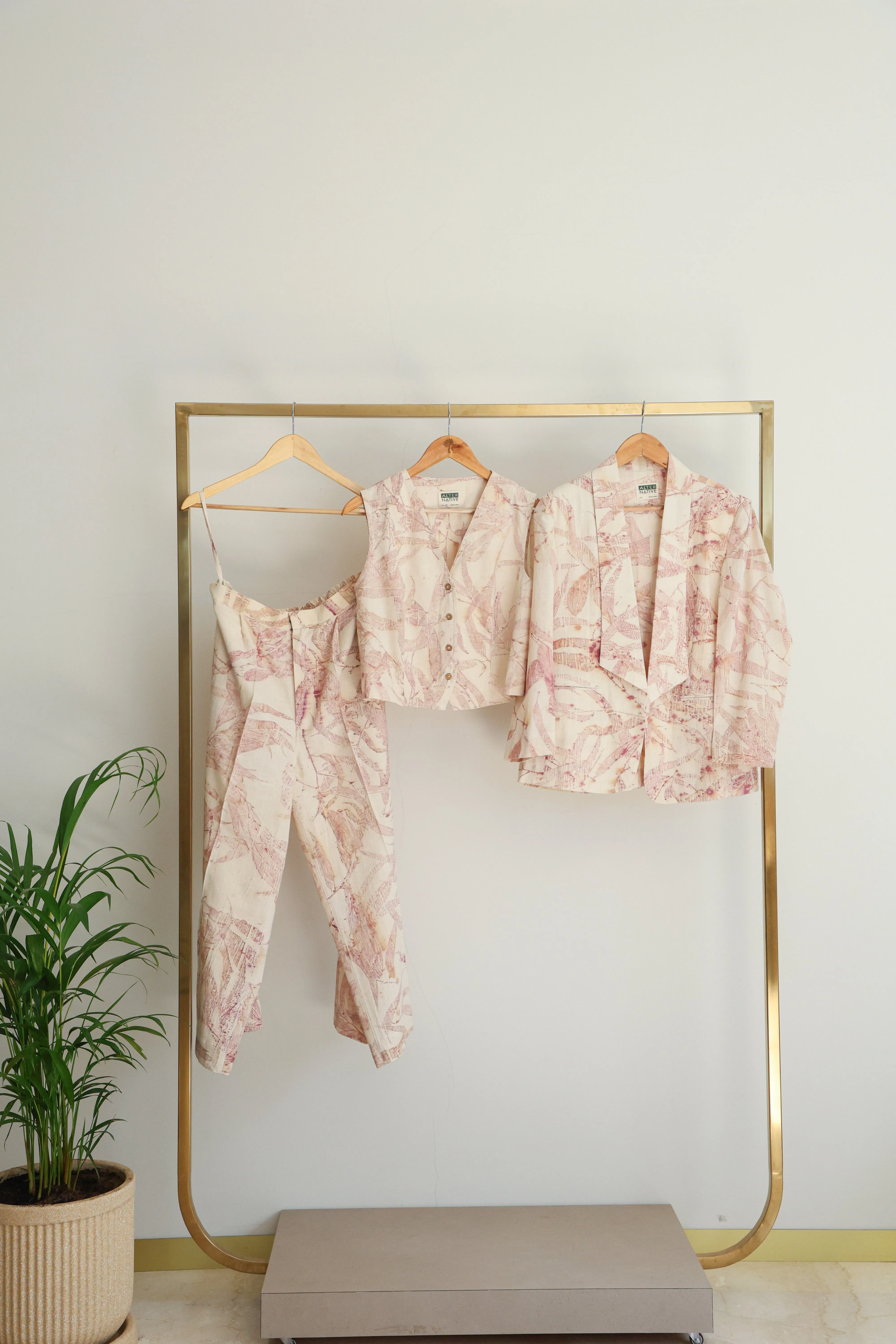 Pink Foliage Vest