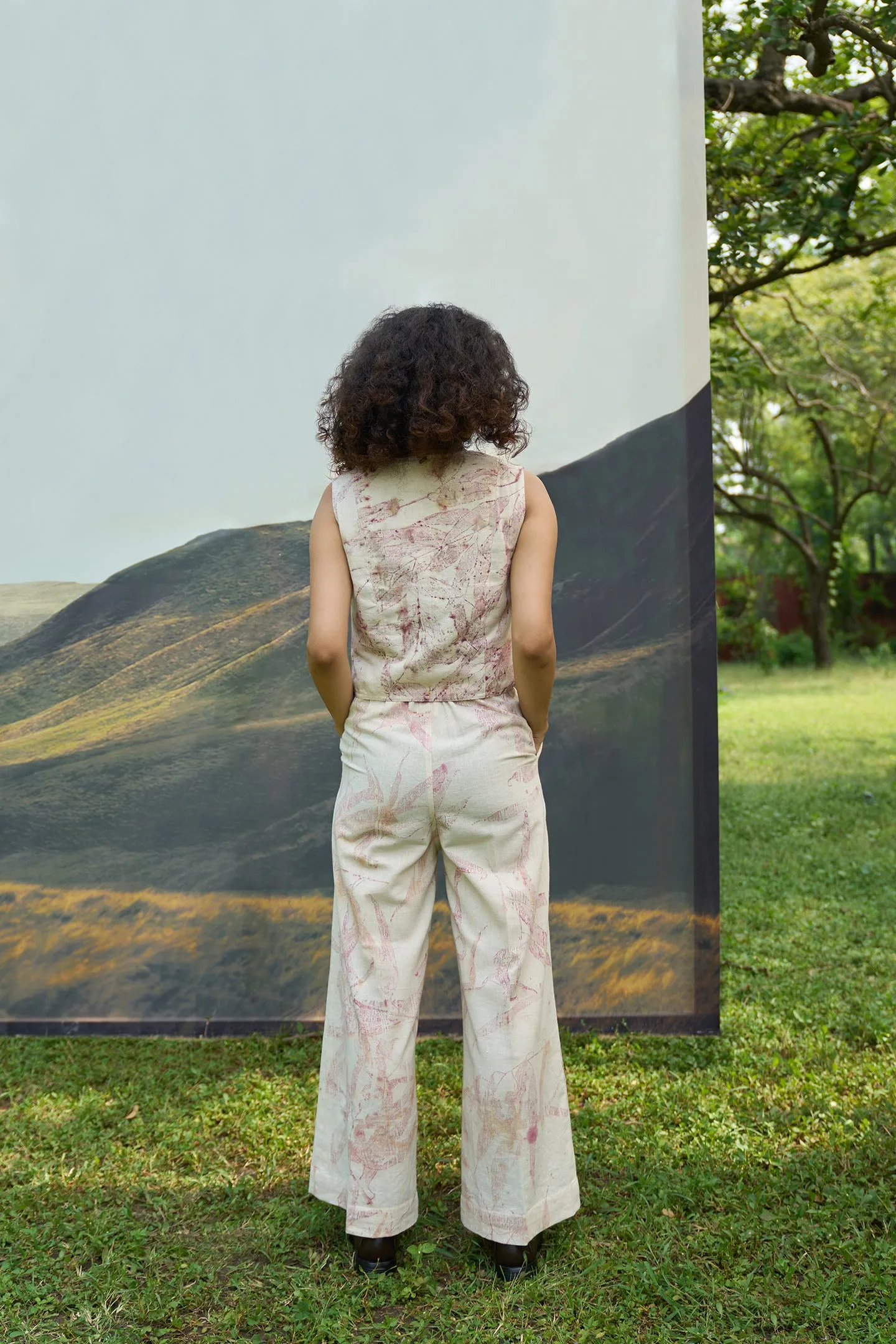 Pink Foliage Vest