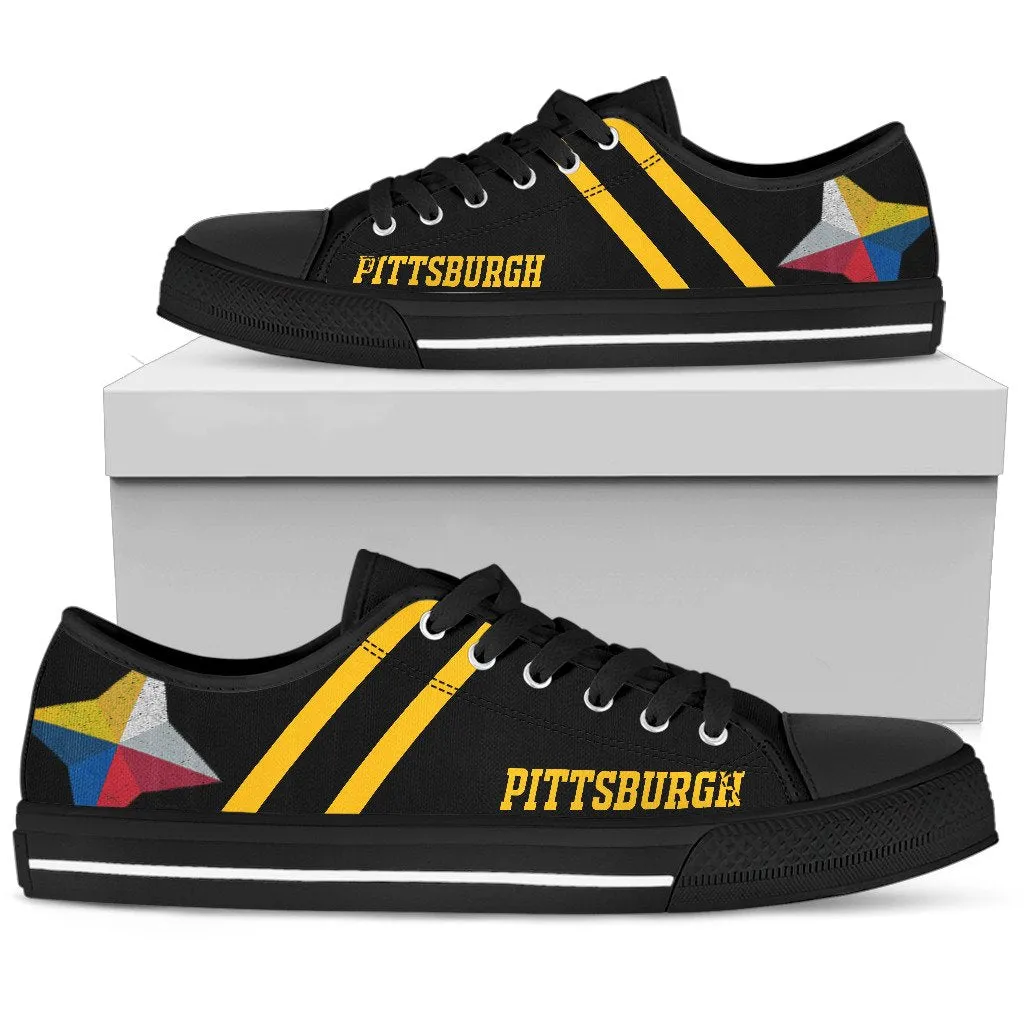 Pittsburgh Steelers Mens Shoes Casual Canvas Sneakers