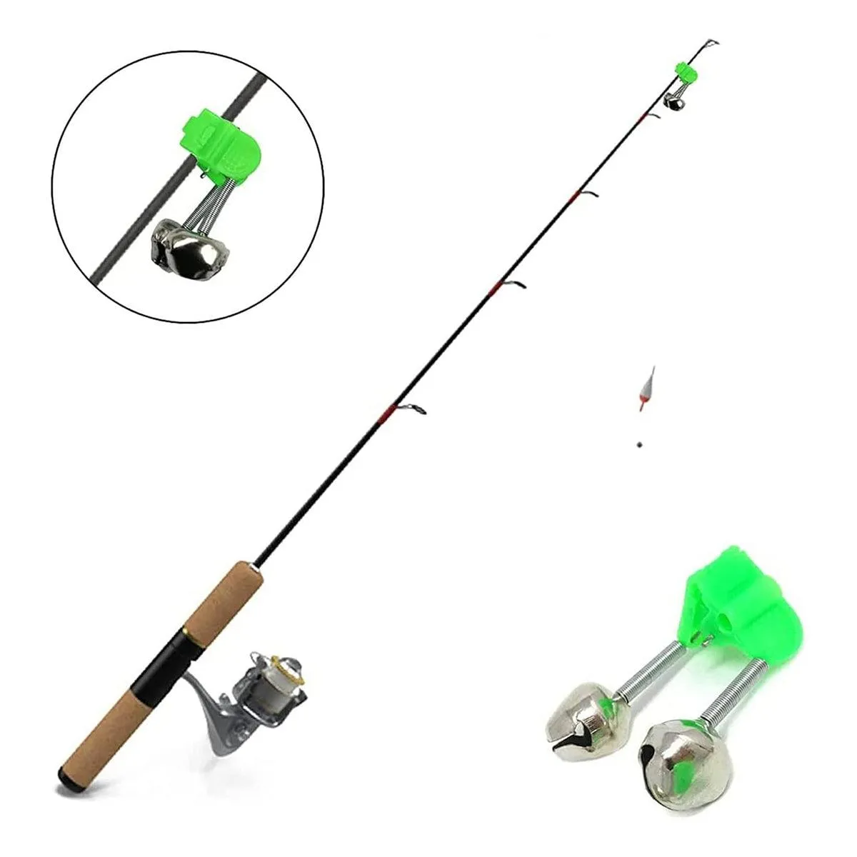 Plastic Clamp Fishing Bell Bite Alarm Alert Rod Clip Fishing Gear Accessories
