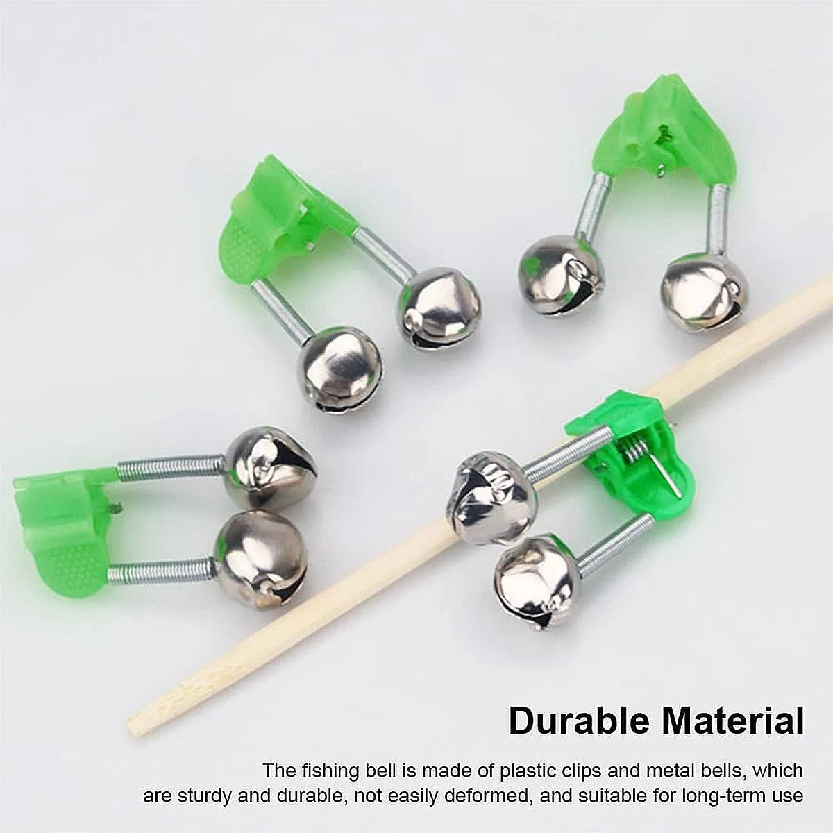 Plastic Clamp Fishing Bell Bite Alarm Alert Rod Clip Fishing Gear Accessories