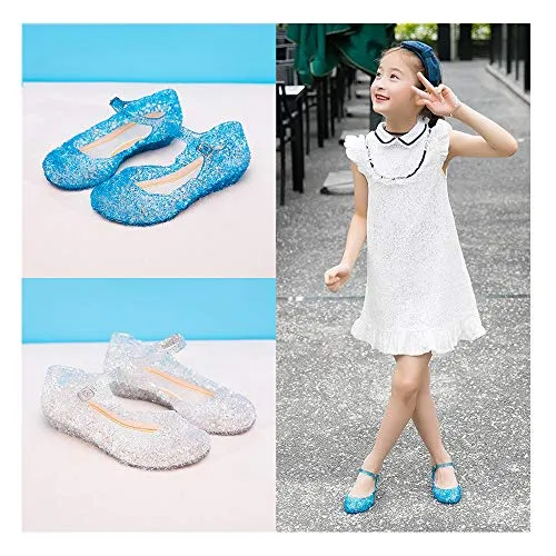 Princess Girls Sandals Jelly Shoes (White)