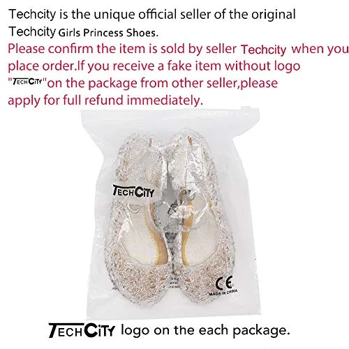 Princess Girls Sandals Jelly Shoes (White)