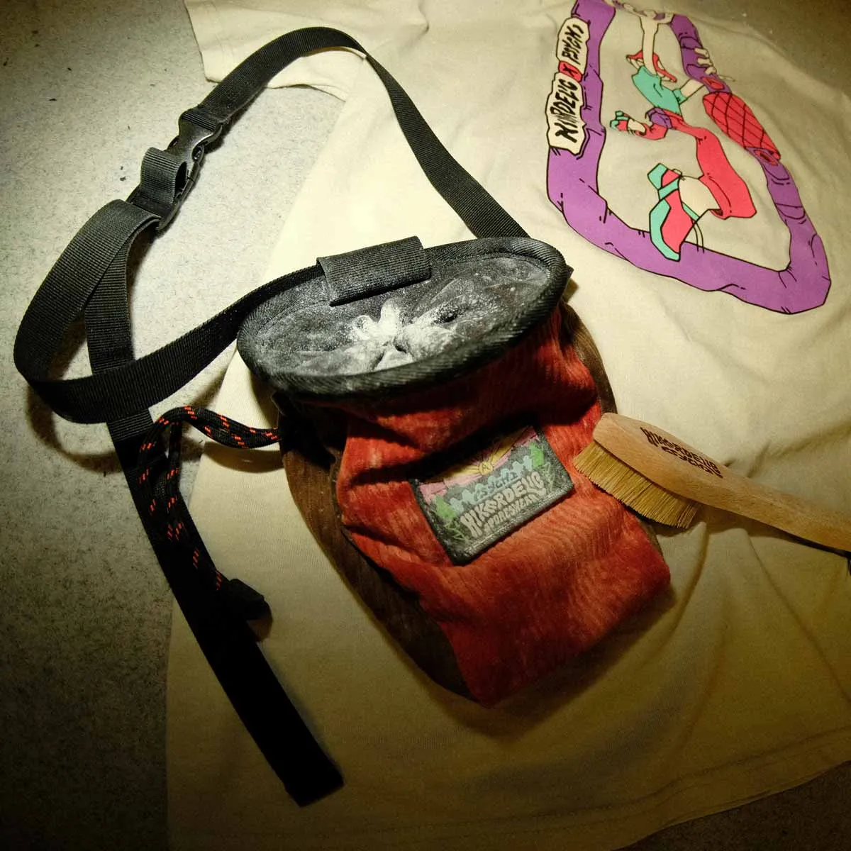 Psychi X Hikerdelic Chalk Bag - Orange & Brown