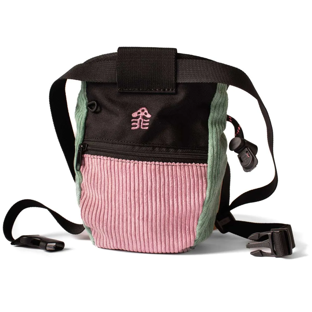 Psychi X Hikerdelic Chalk Bag - Pink & Green