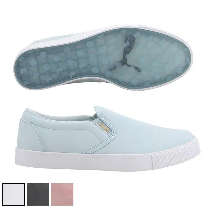 PUMA Ladies Tustin L Slip-On Golf Shoes 7.0 Omphalodes (193827-01)