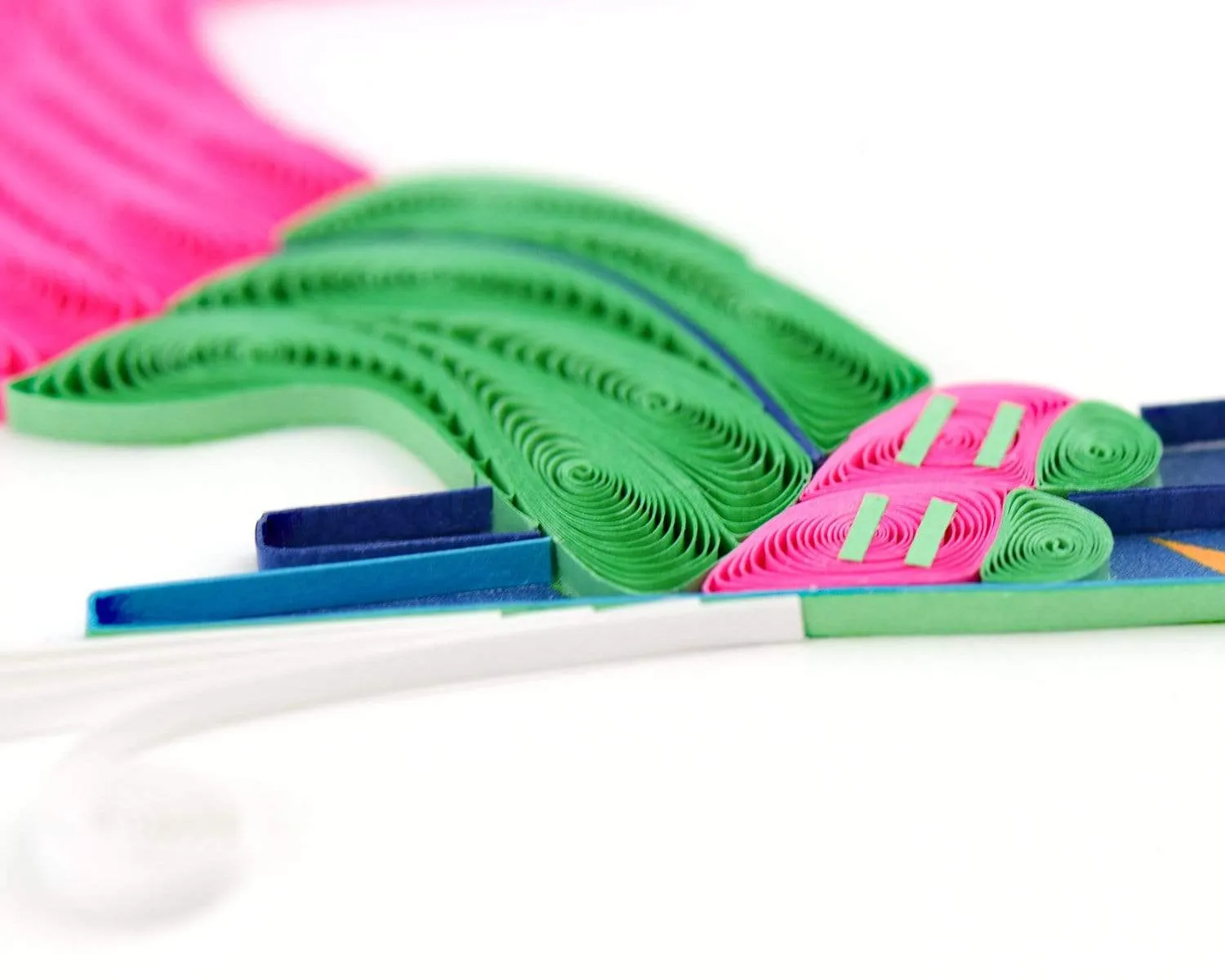 Quilled Skier Greeting Card
