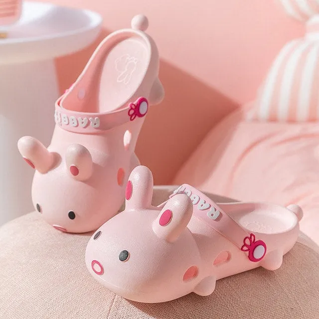 Rabbit Ears Closed Toe Slippers