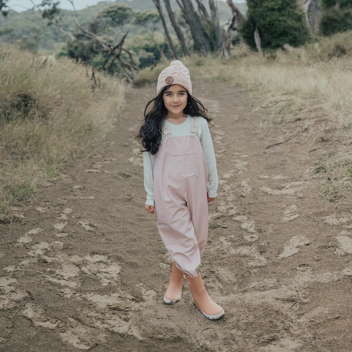 Rain Overalls Dusty Pink