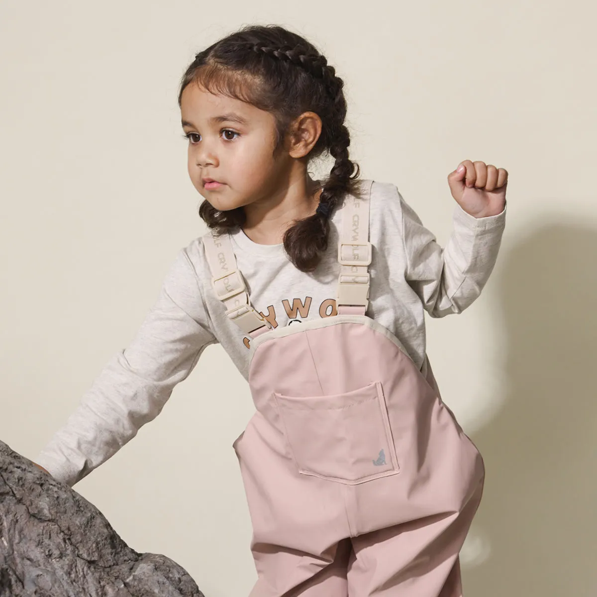 Rain Overalls Dusty Pink