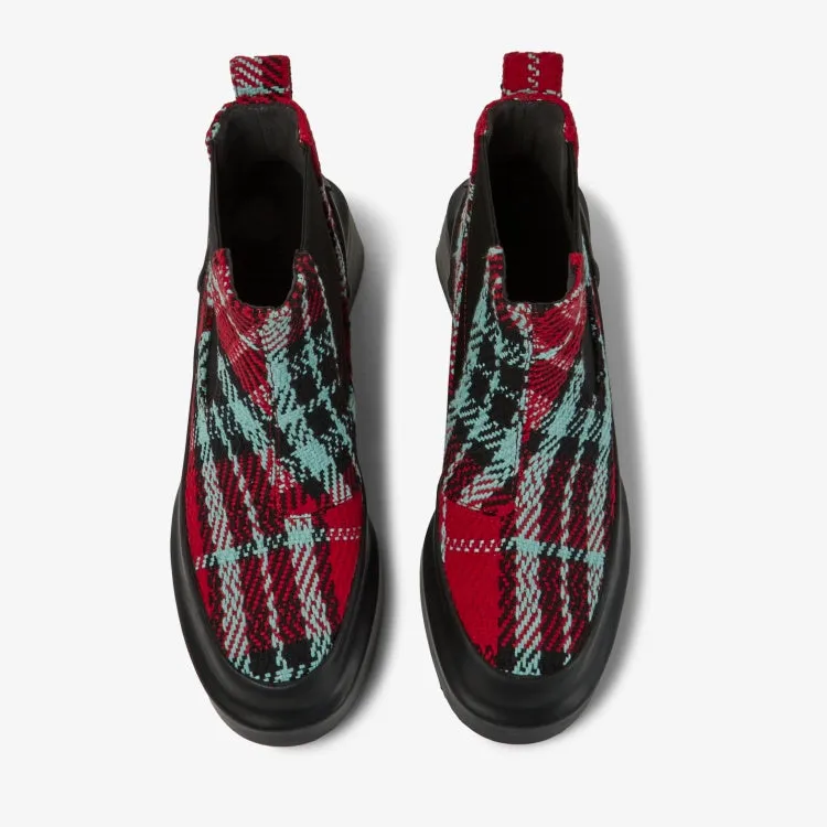 Rain/Blanket Multicolor Ankle Boots