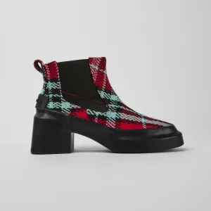 Rain/Blanket Multicolor Ankle Boots
