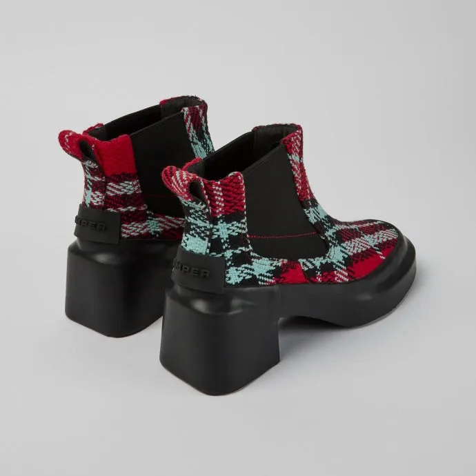 Rain/Blanket Multicolor Ankle Boots