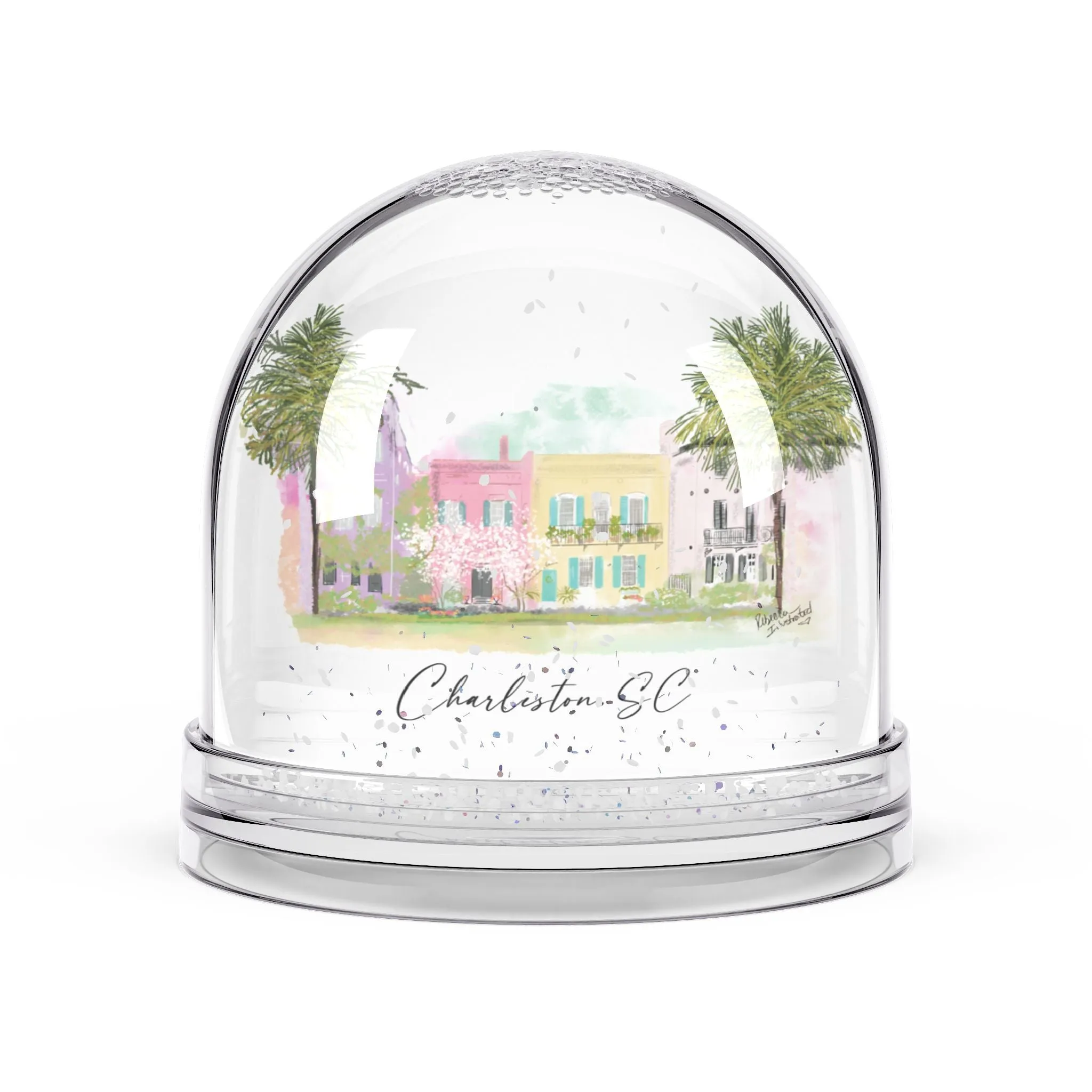 RAINBOW ROW - Snow Globe