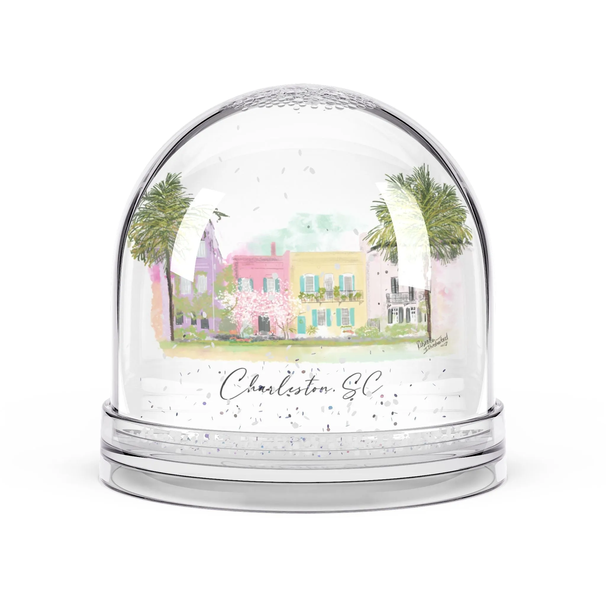 RAINBOW ROW - Snow Globe