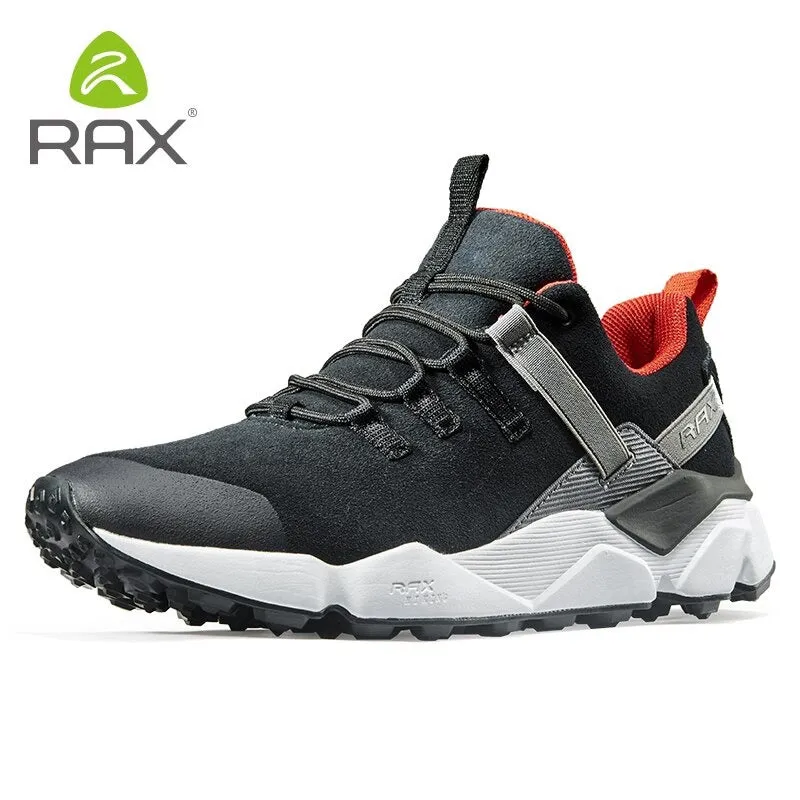 RAX New Men's Suede Leather Waterproof Cushioning Hiking Shoes