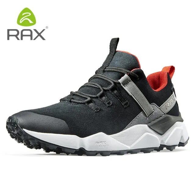 RAX New Men's Suede Leather Waterproof Cushioning Hiking Shoes