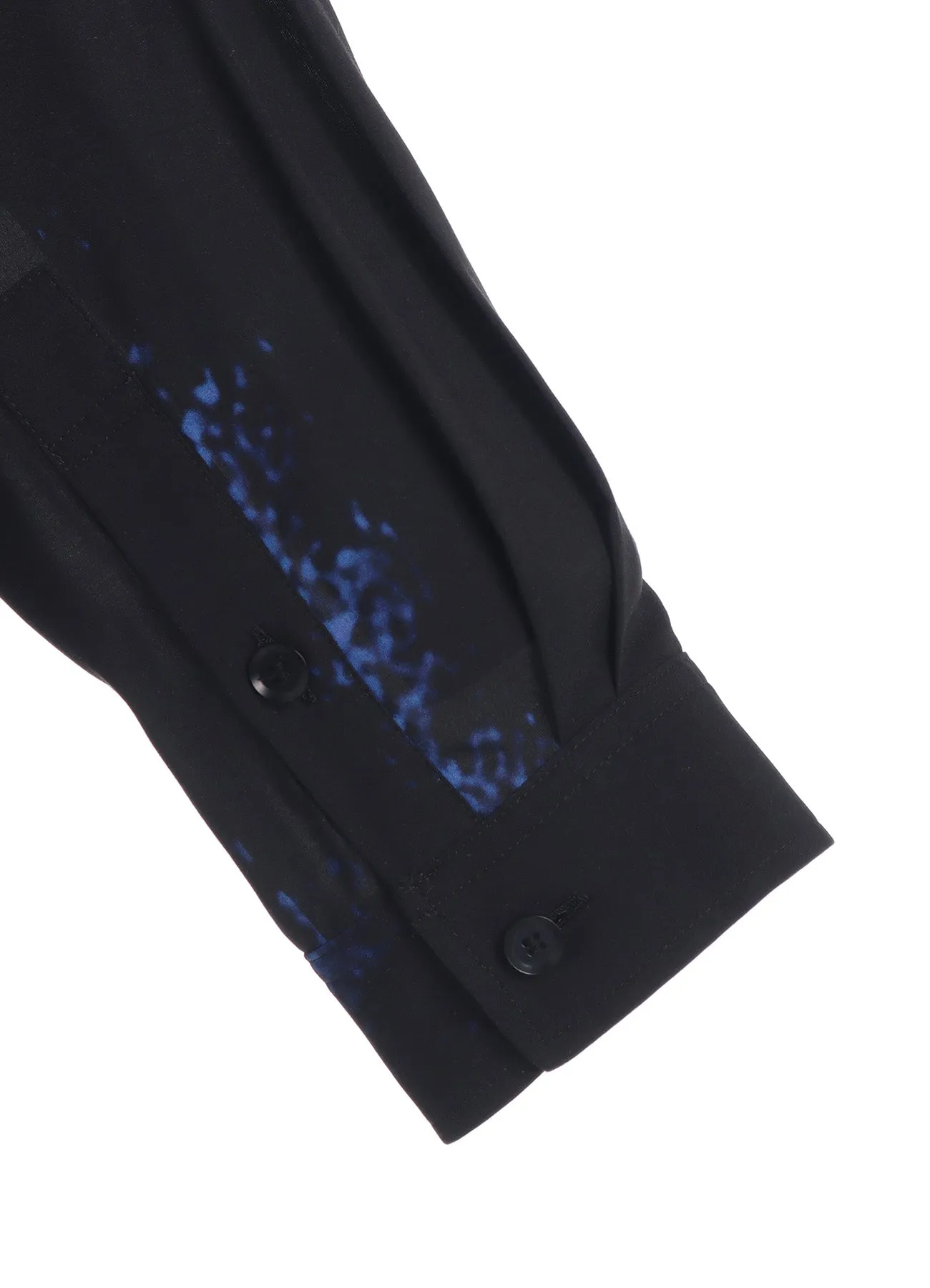 RAYON PRINT DOT PATTERN LONG SHIRT
