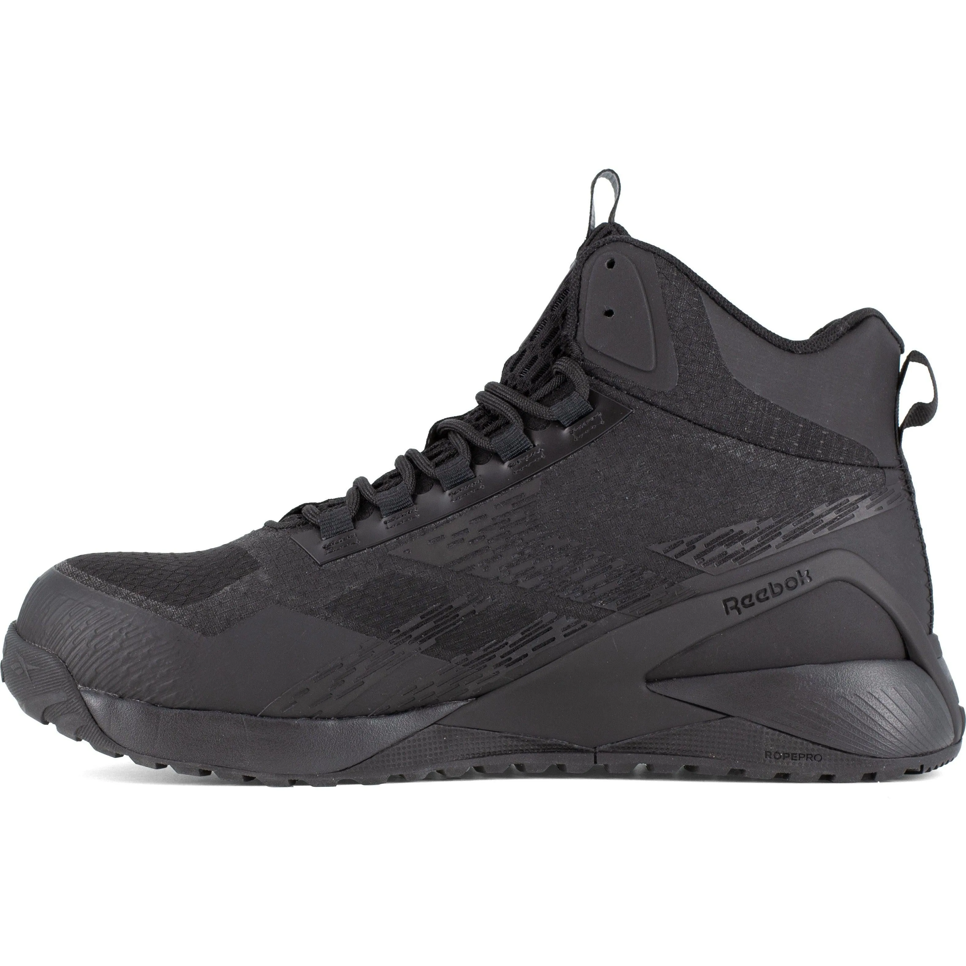 Reebok Men's Nano X1 Adventure Comp Toe Athletic Work Shoe- Black- RB3484