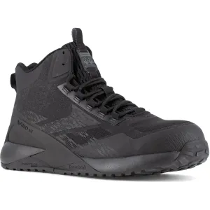 Reebok Men's Nano X1 Adventure Comp Toe Athletic Work Shoe- Black- RB3484