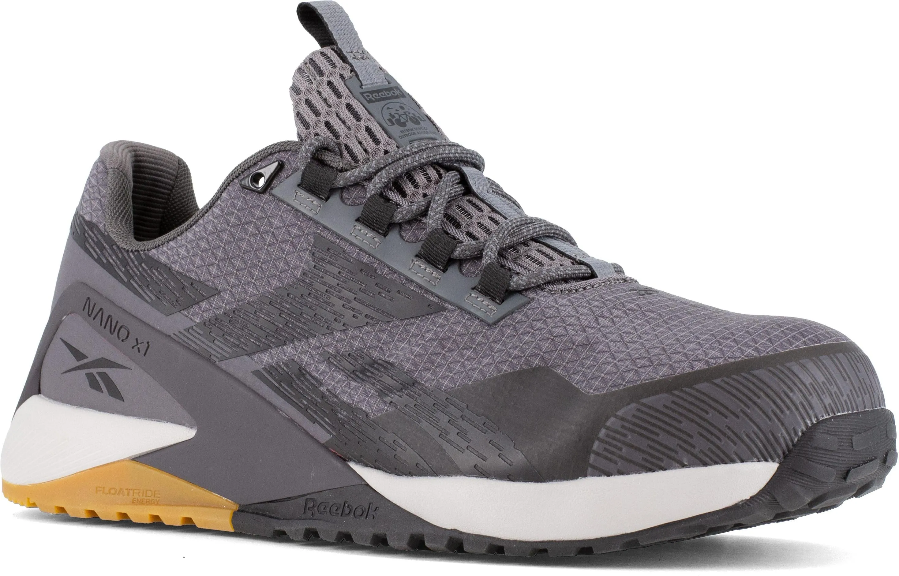 Reebok Men's Nano X1 Adventure Composite Toe Athletic Work Shoe - RB3481 - Grey