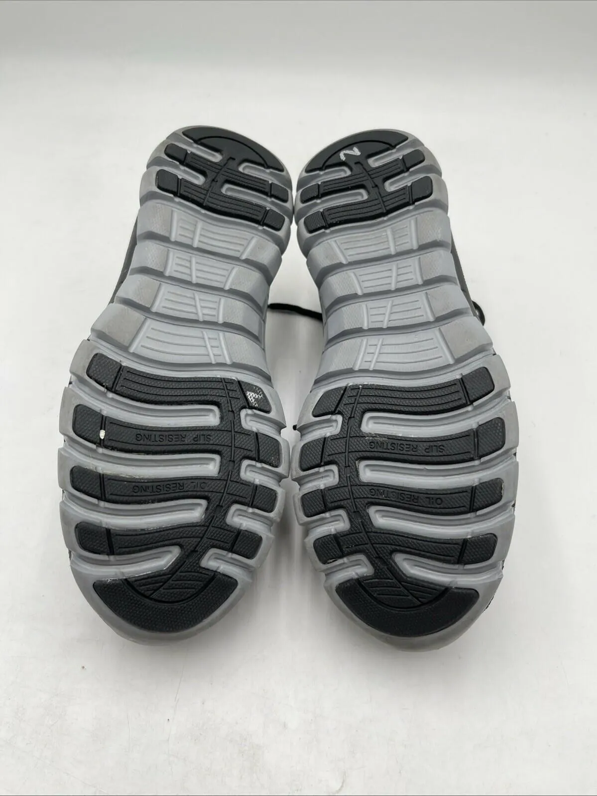 Reebok SUBLITE CUSHION Black Lace Up Alloy Toe Work Shoes Men’s 5/Women’s 7 - Very Good
