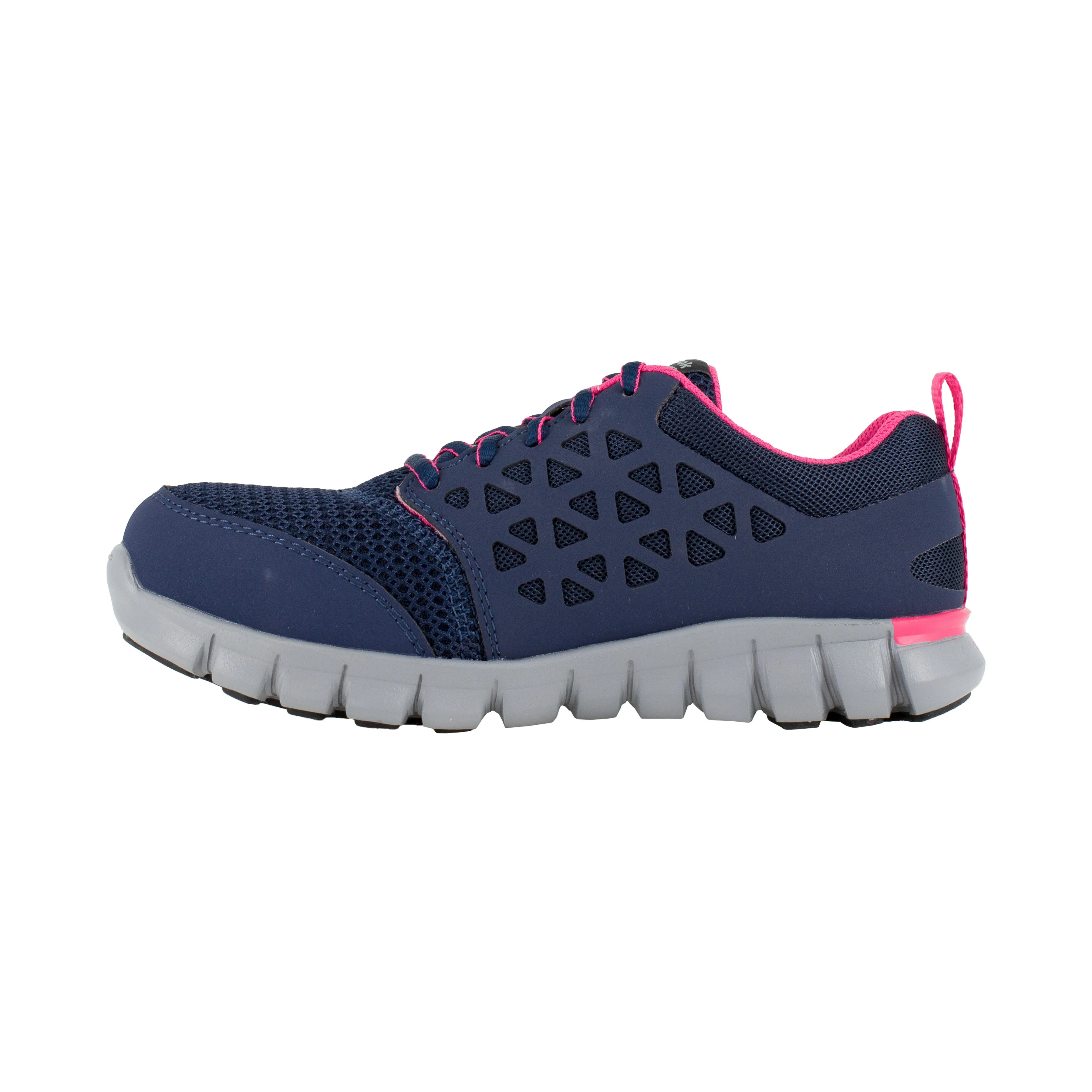 Reebok Women's Sublite Cushion Alloy Toe Athletic Work Shoe - Navy - RB046