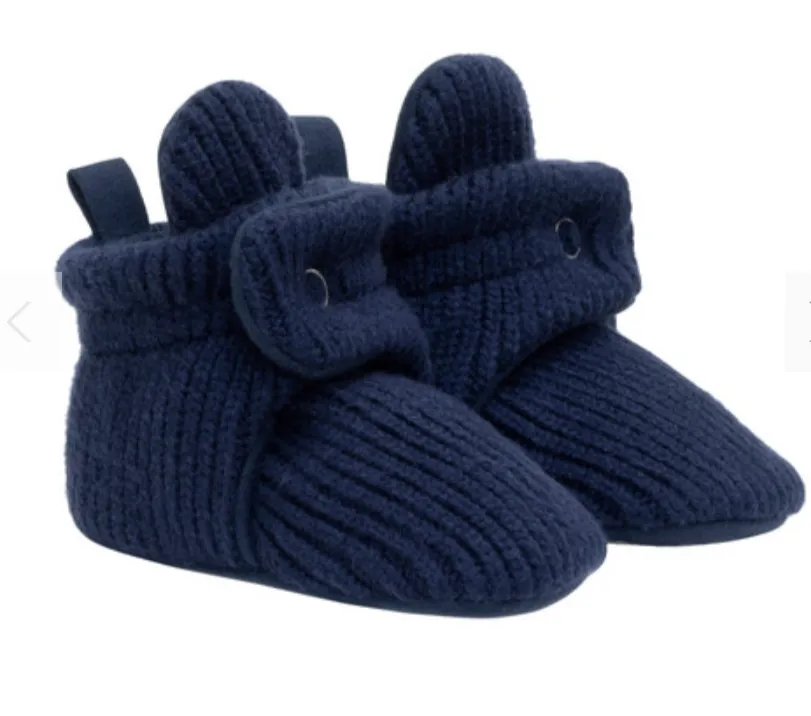 Robeez Corduroy Baby Booties in Navy Blue : Sizes 0/3 to 6/12M