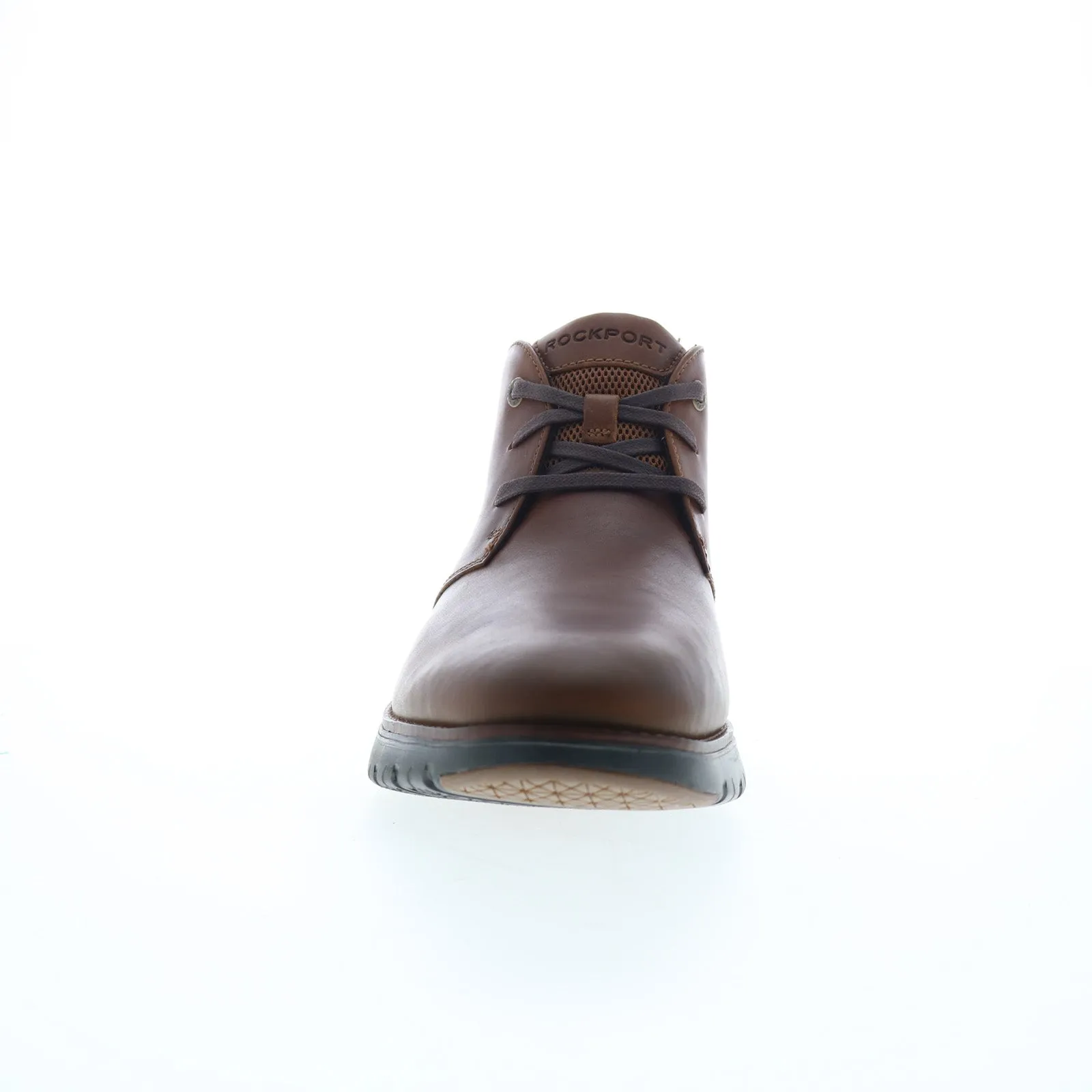 Rockport Total Motion Sport Plain Toe Chukka Mens Brown Wide Chukkas Boots
