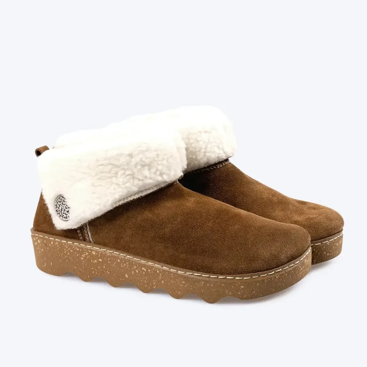 Rohde 6128-76 Womens Bootie Slippers Tan