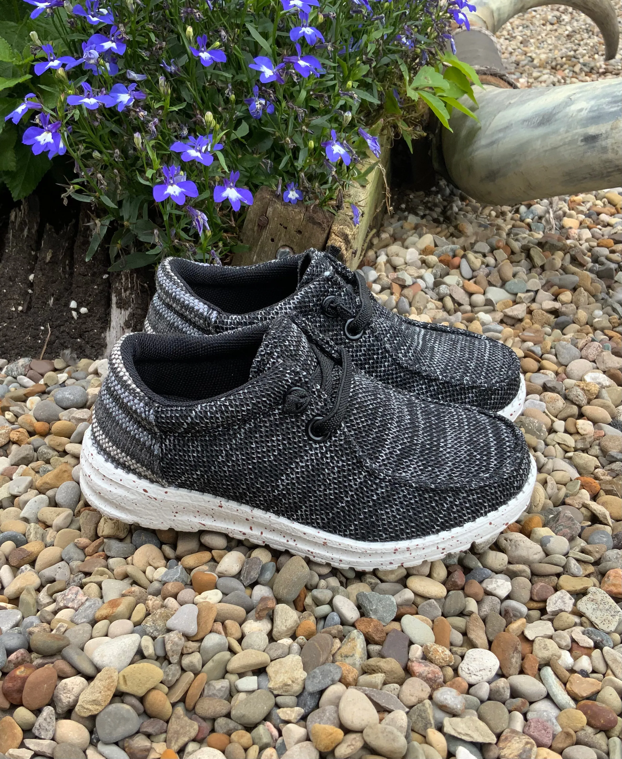 Roper Children/Youth Hang Loose Black Slip On Casual Shoe 1793-3113