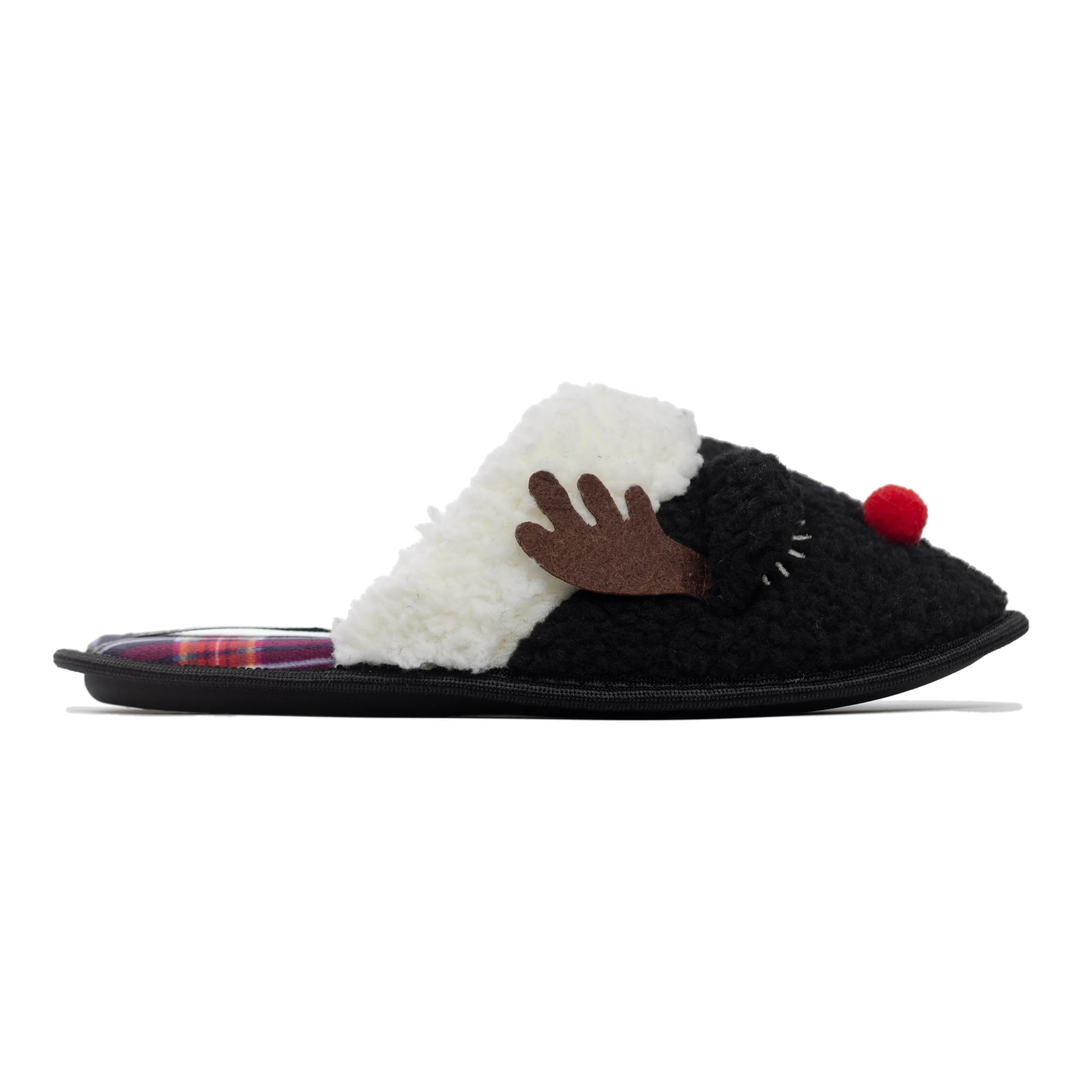 Rudolph - Plush Winter Slippers with Grip Sole, Perfect for Keeping Feet Warm While Cooking, Working, or Lounging at Home