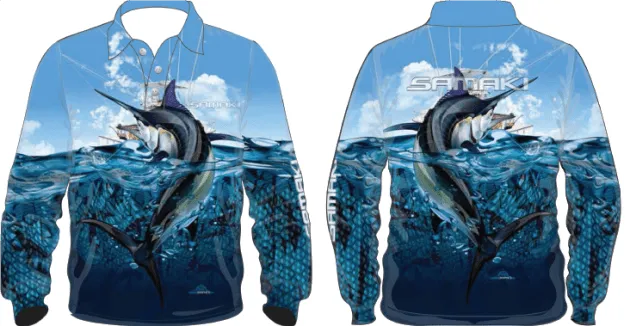Samaki Black Marlin Shirt - Kids