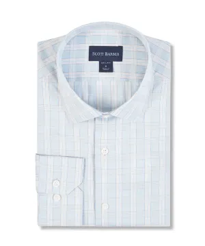 Sateen Shadow Plaid Sport Shirt in Sage