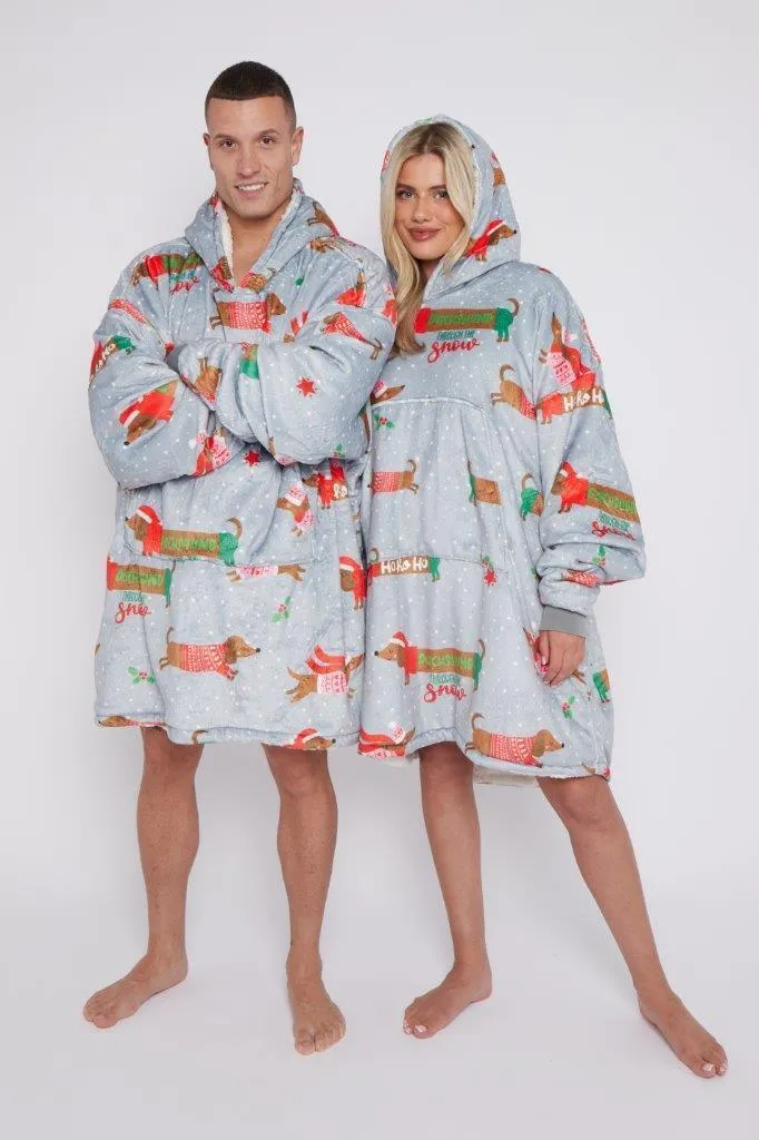 Seasonal Dachshund Through The Snow Hoodie