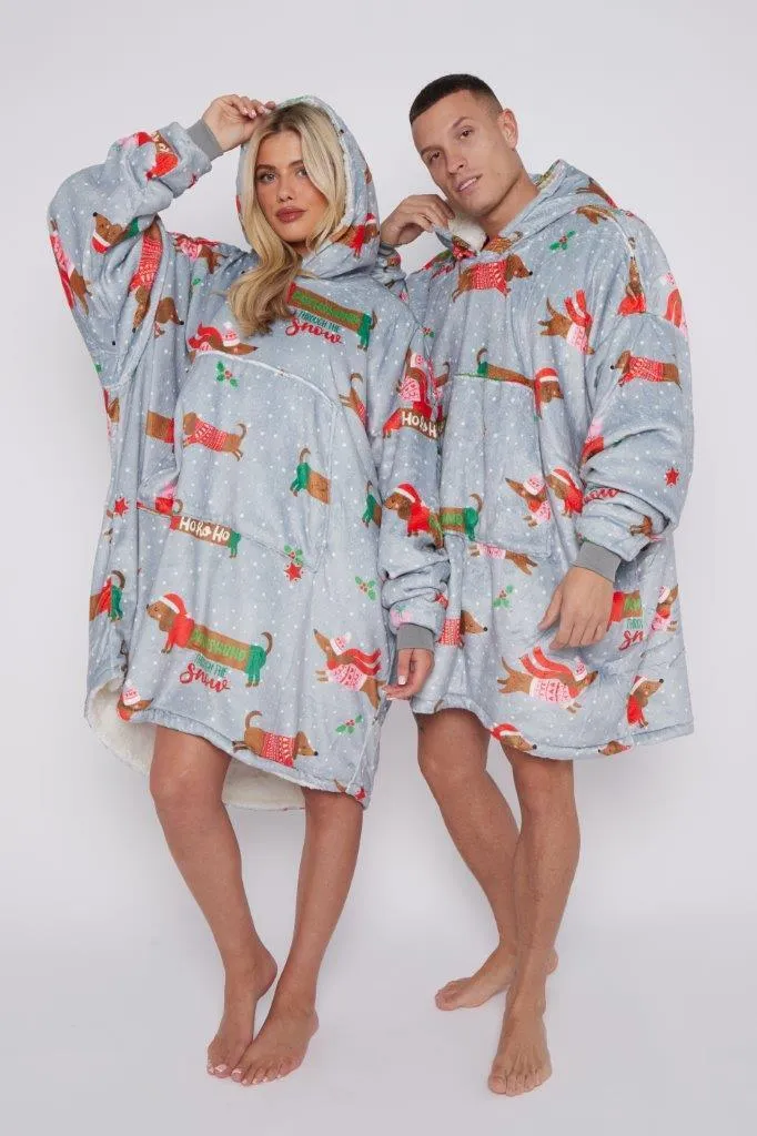 Seasonal Dachshund Through The Snow Hoodie
