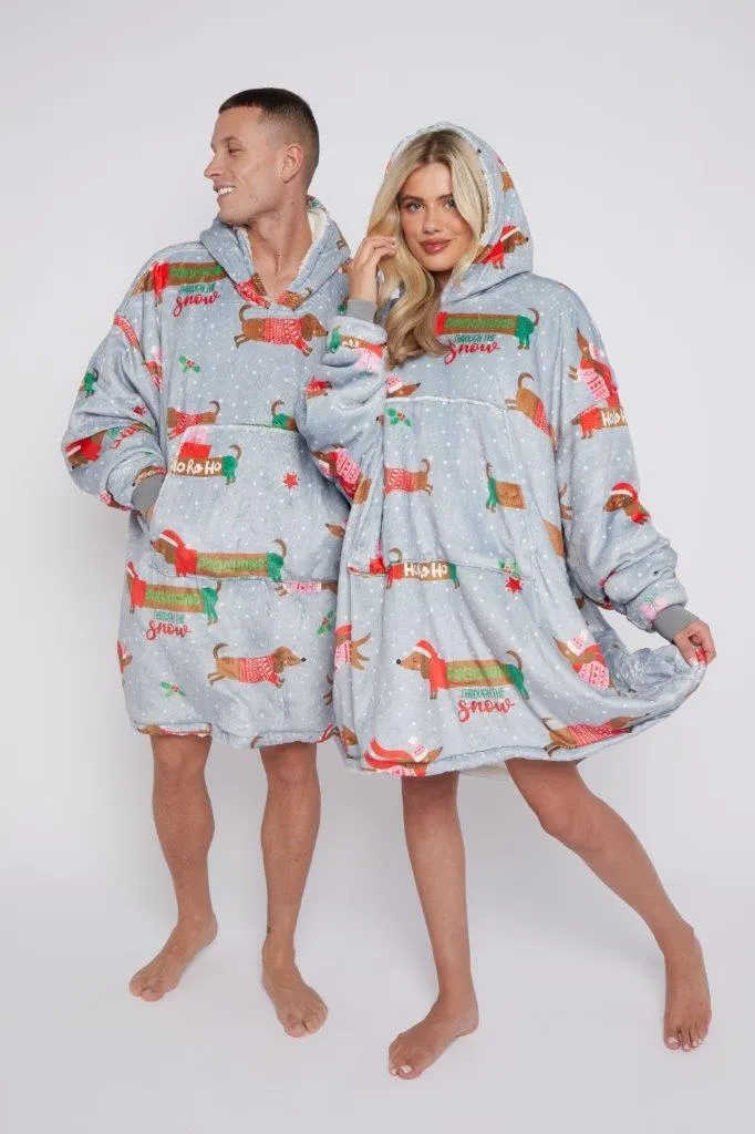 Seasonal Dachshund Through The Snow Hoodie