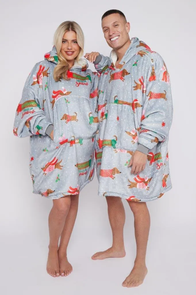 Seasonal Dachshund Through The Snow Hoodie