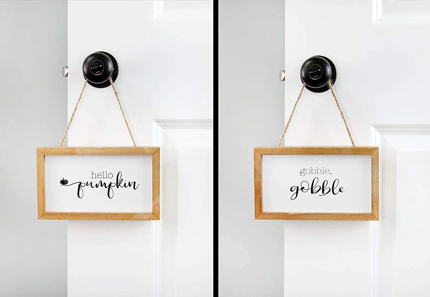Seasonal Decor Theme Wood Signs (Set of 2)
