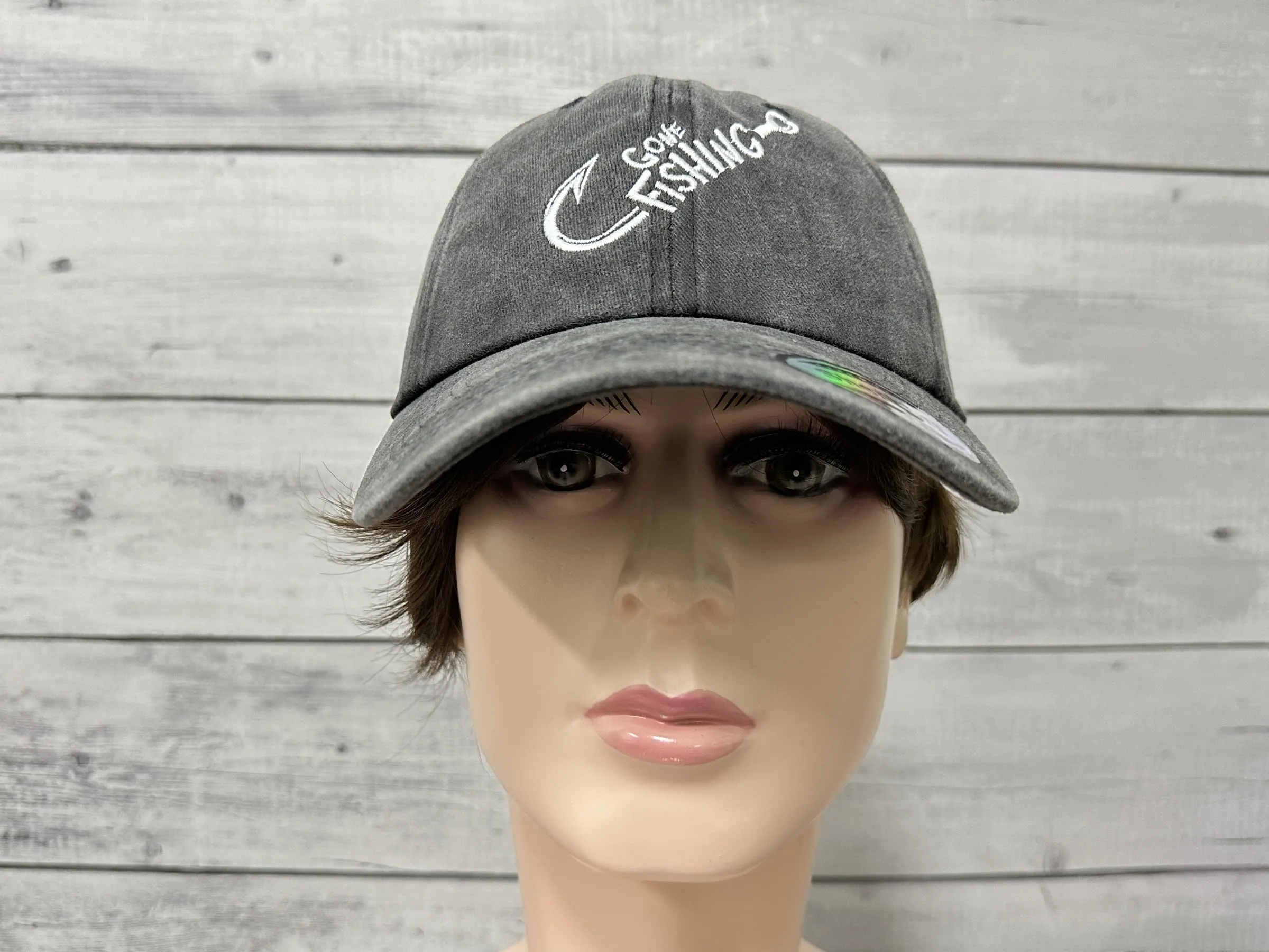 Shenbors Gone Fishing Hat for Men Women Kids, Gift for Mom Dad Papa Grandpa, Embroidered Outdoor Adjustable Snapback Trucker Hats
