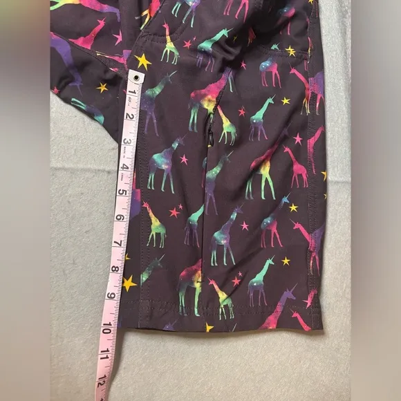 SHREDLY Women’s Size 4 Cargo Mountain Biking Shorts Bright Animal Print EUC