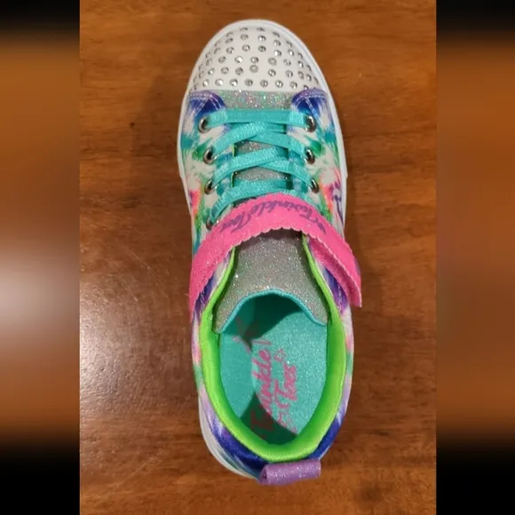 Sketchers Twinkle Toes stormy brights big kids 1.5