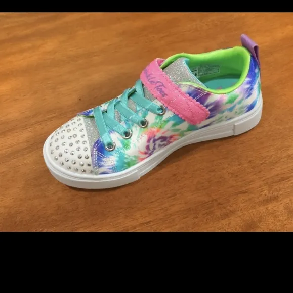 Sketchers Twinkle Toes stormy brights big kids 1.5
